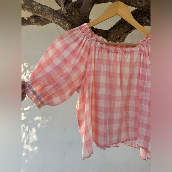 The Great. The Garland Top - pink & white gingham - size 0 - Picture 6 of 7